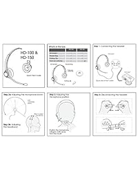 truvoice hd 100 Professional única Oreja cancelación de ruido Oficina Centro de llamadas Auricular con micrófono con u10p Bottom Cable funciona con Mitel, Nortel, Avaya Digital, Polycom VVX, shoretel, Aastra + Muchas Más