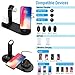 Wireless Charger 4 in 1 Wireless Charging Dock Compatible Apple Watch and Airpods, Qi Fast Wireless Charging Pad Stand Compatible iPhone X/XS/XR/Xs Max/8/8 Plus and All Mobile Phone