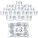Beauticom (Quantity: 60 Pieces) 15G/15ML (0.5oz) Round Clear Jars with Screw Cap Lid for Pills, Medication, Ointments and Other Beauty and Health Aids - BPA Free