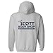 UGP Campus Apparel Keith Scott Body Shop - Drama, TV Back Print Basic Cotton Hoodie - Medium - Sport Grey