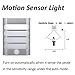 JEBSENS WL01 Luxury Aluminum Stick Anywhere Bright Motion Sensor LED Wall Sconce Night Light, Wireless Auto On/Off Step Lights for Hallway, Pathway, Stair, Garden, Wall, Drive Way