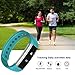 007plus Fitness Tracker, D115 Concise Style Point Touch Activity Tracker (Teal/Silver)