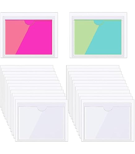 Pochettes Autocollantes TOPS Business 100pcs - Format 7,6x12,7cm - Transparent Pour Cartes