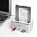Unitek Aluminum USB 3.0 to SATA Hard Drive Docking Station with 2-Port Hub and SD Card Reader for 2.5 & 3.5 Inch HDD SSD SATA (SATA I/II/III) [ Support UASP & 8TB ]