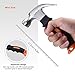 Hammer with Magnetic Nail Holder, Tacklife Claw Hammer with Anti-slip, Ergonomic Soft Rubber Handle for DIY and Household Small Jobs - HMH2A