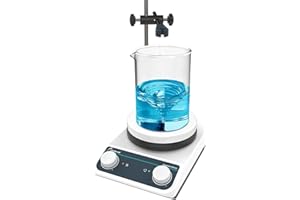 Laboratory Hot Plate Magnetic Stirrer with Heating Magnetic Stirrer Hotplate Mixer 200-1500rpm,3L Without Temp.Probe