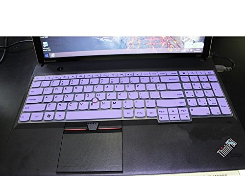 Leze - Ultra Thin Soft Keyboard Skin Cover for Lenovo Thinkpad E531 E540 E555 E560 E565 E570 W540 W541 W550 W550s L560 T550 T560 P50 P50s P70 - Purple