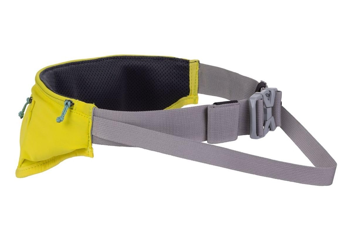 RUFFWEAR Trail Runner Hands-Free Hip Belt for On-Leash Running With Your Dog, Tangle-Free Heavy Duty Belt with Pockets, Lichen Green, Small/Medium