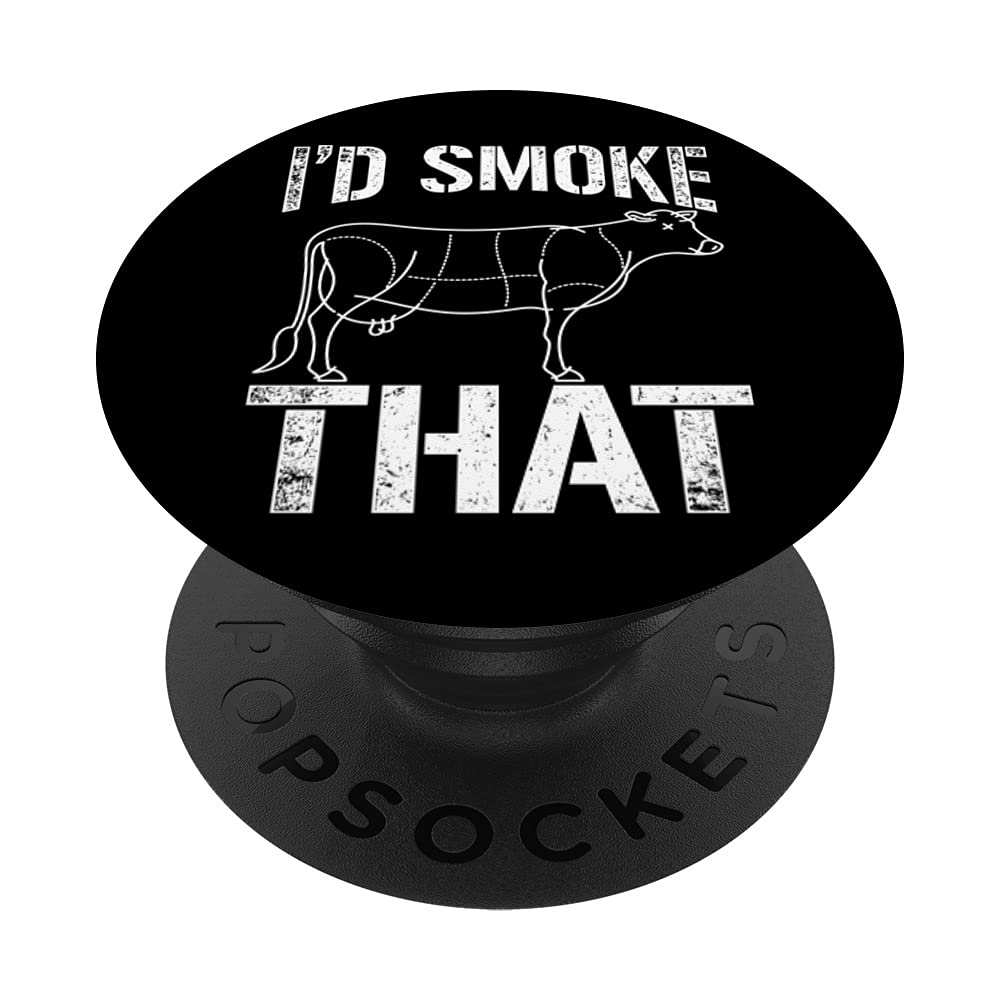 Smoked Meat Grilling Steak BBQ Chef Grill Steak Barbecue PopSockets Swappable PopGrip