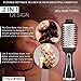 Magnifeko one step hair dryer brush and styler volumizer Hot Air Hairdryer Brush In One - Round Blow Dry Brush - One Step Electric Hair Drying