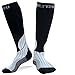 Blitzu Compression Socks 15-20mmHg for Men & Women BEST Recovery Performance Stockings for Running, Medical, Athletic, Edema, Diabetic, Varicose Veins, Travel, Pregnancy, Relief Shin Splint L/XL BLACK