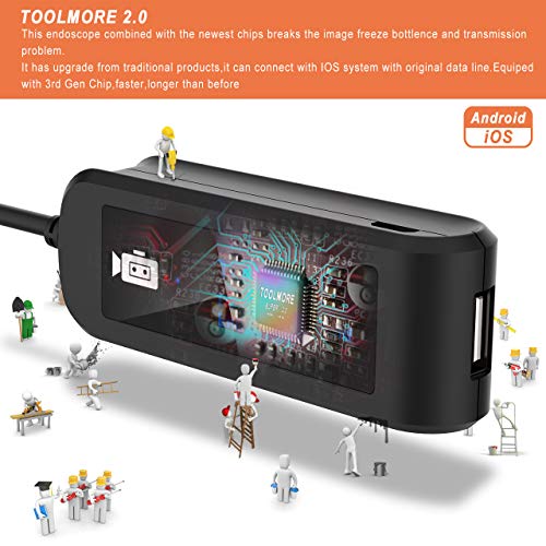 1 Endoscope+Inspection+borescope+Waterproof+Adjustable