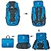 Coreal 40L Lightweight Packable Hiking Backpack Foldable Travel Trekking Daypack Blue