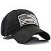 USA American Flag Baseball Cap Military Army Operator Adjustable Hat (Black)