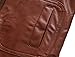 Encontrar Boys Faux Leather Jacket Trendy Stand Collar Coat Brown 13-14