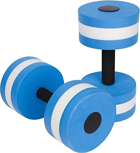 Fashiondi Sports Aquatic Exercise Dumbbells Aqua Fitness Barbells Exercise Hand Bars - Set of 2 - For Water Aerobics