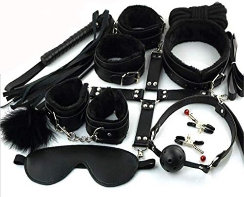 AROMAMA 10 pcs Bed Restraints Set Comfortable and Durable Exercise Bands - Adjustable to Fit Most - Suitable for Both Men and Women