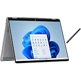 HP OmniBook X Flip 2-in-1 16" WUXGA Touchscreen Laptop | AMD Ryzen 5 220 |AMD Radeon 740M| Copilot |Backlit| 8GB RAM DDR5 | 512GB SSD |Meteor Silver |Windows 11 Home |Bundle with Stylus Pen