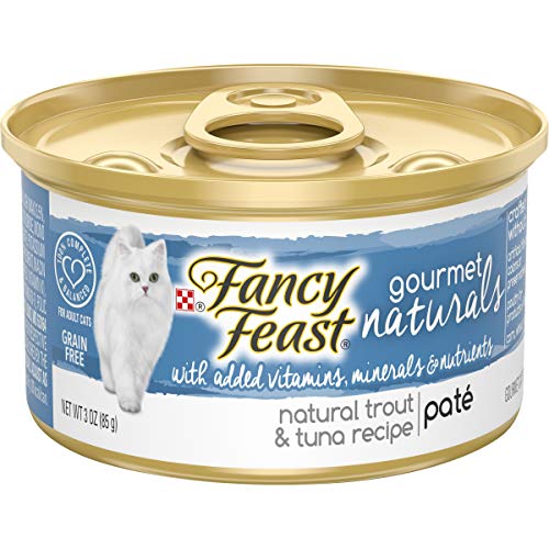 Purina Fancy Feast Grain Free Wet Cat Food Pate Gourmet Naturals Trout