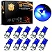 LED Monster 10-Pack Blue Interior Dome Map LED Bulbs 5 SMD Car License Plate Lights Lamp 12V 168 194 T10 5-SMD