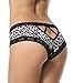 Sofishie Sexy V-Back Open Crotch Panties - Leopard - Large
