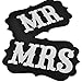Pixnor MR MRS Chair Bunting Banner Garland Wedding Photo Props Decoration
