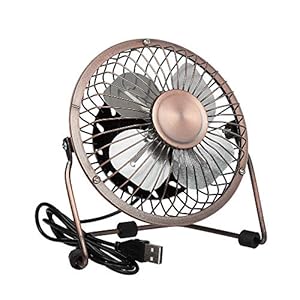Invero-Mini-USB-4-Inch-Tilting-Desktop-Cooling-Fan-with-Metal-Shell-and-Aluminium-Blades-ideal-for-Home-Office-Laptops-Notebooks-Desktop-PCs-and-more-Simple-Plug-Play-AntiqueBronze Invero® Mini USB 4-Inch Tilting Desktop Cooling Fan with Metal Shell and Aluminium Blades ideal for Home, Office…