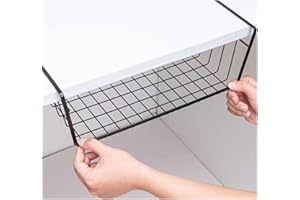 HAOHIZE Under Shelf Storage Basket, Pantry Organizers and Storage Laundry Room Organization Under Cabinet Shelf Multipurpose 