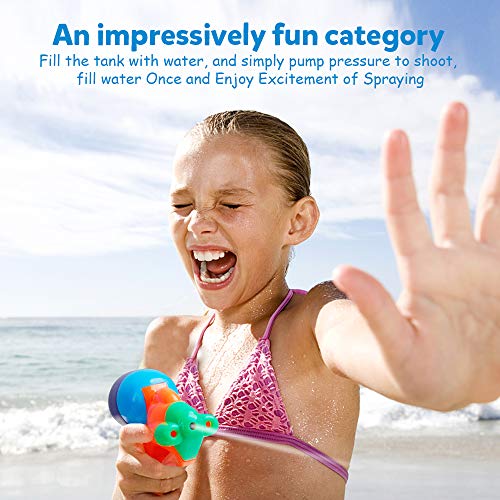 Coogam Water Gun 12 Pack – Stream 20+ feet Squirt Blaster Soaker Pistol Plastic Toys with Bright Color for Kid Child Boy Girl in Summer Swimming Pool Beach Party Favors Water Warfare Fighting Games - Thumbnail 2