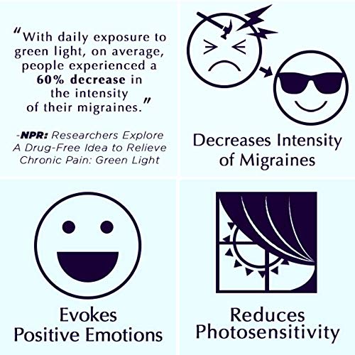 Green Color Therapy Mood Glasses Migraine Glasses Light Therapy Chakra