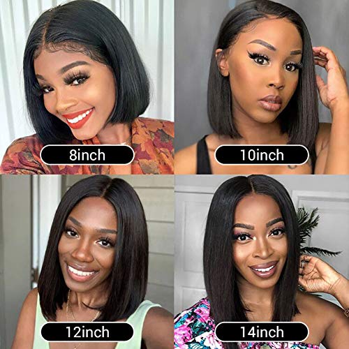 Ugrace-Hair-Straight-Bob-Wigs-Brazilian-Virgin-Human-Hair-Lace-Closure-Wigs-Natural-Hairline-Glueless-Pre-Plucked-4x4-Lace-Wigs-Short-Bob-Wigs-For-Fashion-Women-12INCH-4X4-natural-color