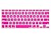 Kuzy Keyboard Cover Compatible with Pro 13 15 17 inch and Air 13.3 inch Silicone Skin Protector, Pink