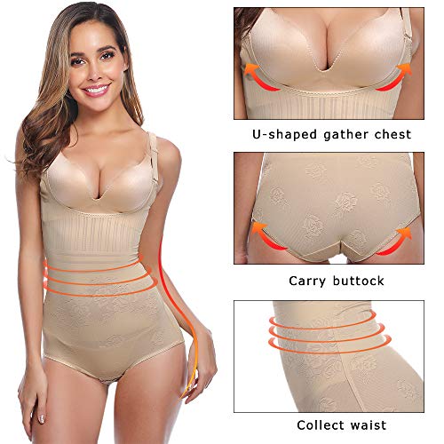 NewPI-Shapewear-Donna-Snellente-Shaper-Corsetto-Donna-Dimagrante-Seamless-Corsetto-Modellante-Bustino-Intimo-Modellante-Donna-Body-Modellante-per-Modella-Perfettamente-Il-Corpo