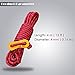 GEERTOP 4 mm Reflective Guylines Tent Cords Ultralight Camp Ropes with Aluminum Adjuster Tensioner for Outdoor Camping Hiking Backpacking Survival Gear Red