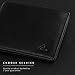 MOTIONTREND Men's RFID Security Protection Leather Wallet (Black)
