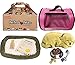 Perfect Petzzz Golden Retriever Plush with Pink Tote For Plush Breathing Pet, and Dog Food, Treats, and Chew Toy