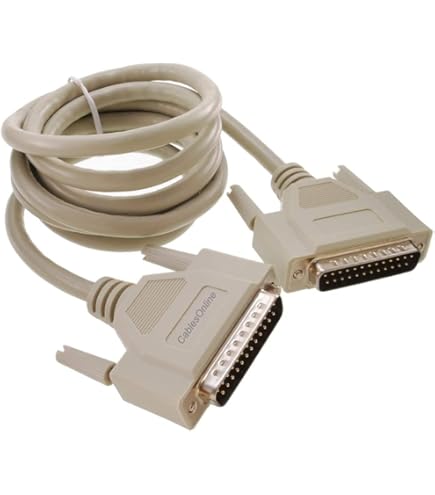 Monoprice 6 Foot DB37 Male To Female Molded Cable - RS-449 Serial Cable