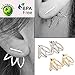 2 Pair Lotus Flower Jewelry Simple Chic Earrings Best Gift for Women/Girls (Gold & Silver)
