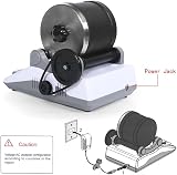 abbcoert Professional Rock Tumbler Kit with 7 Day Timer, 2 Belts, Grit Set view 2