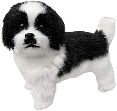 Amazon Co Jp おもちゃ 現実的なテディ犬ラッキーシミュレーション犬プードルぬいぐるみおもちゃ手作り現実的な人物玩具犬豪華なぬいぐるみ子供のためのアニメのおもちゃ ホーム キッチン