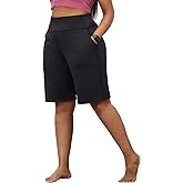 YOHOYOHA Plus Size Women Yoga Shorts-Capris Pants Wide Leg Casual Workout Pants