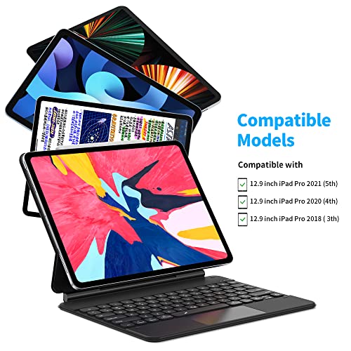 WIWU Keyboard Case for iPad Pro 12.9‑inch, iPad Keyboard Case
