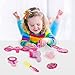 Liberty Imports Stylish Little Princess Dress Up - Beauty Vanity Realistic Pretend Play Set - Ideal Imaginative Pink Fashion Kit for Girls with Hair Dryer, Shoes and Accessories
