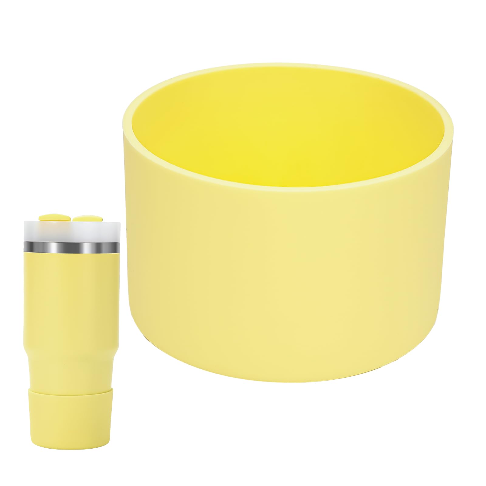 Photo 1 of kapiado Boot for 14 oz Stanley Cups, Silicone Boot for Stanley Quencher 14 Ounces, Bottom Protector Accessory for 14oz Stanley's Tumbler (Pomelo, 14 Ounces)