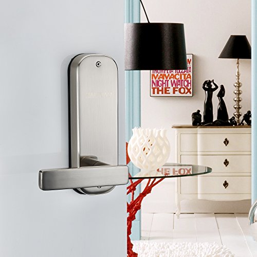 HAIFUAN Security Digital Keyless Code Door Lock, Unlock with Code Card and Key(HFAM10-R-NB)