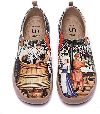 UIN Women Loafers Flat Shoes Slip On Walking Travel Canvas