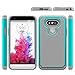 Voberry® High Quality Heavy Duty Dual Layer Armor Protective Case for LG G5 Smartphone (Sky Blue)