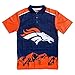 Denver Broncos Polyester Short Sleeve Thematic Polo Shirt Extra Large