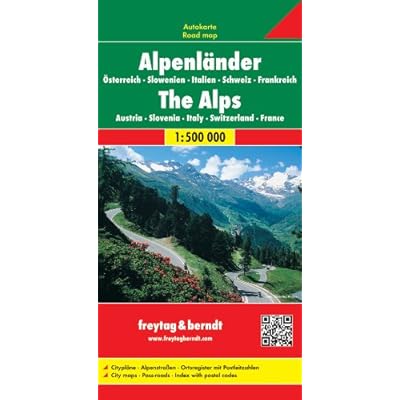 Alpenländer: Österreich, Slowenien, Italien, Schweiz, Frankreich / Alps: Austria, Slovenia, Italy, Switzerland, France- Road map 1:500 000 (Auto karte) Alpenländer: Österreich, Slowenien, Italien, Schweiz, Frankreich / Alps: Austria, Slovenia, Italy, Switzerland, France- Road map 1:500 000 (Auto karte)
