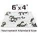 Stratagem 6' x 4' Winter War Neoprene Tabletop Snow Field Terrain Wargaming Battlemat with Carry Bag